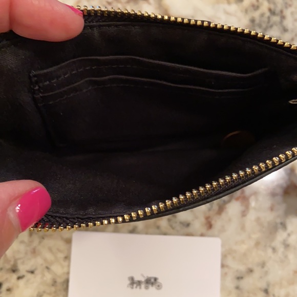 Coach Brown and Black Wristlet - Picture 7 of 7